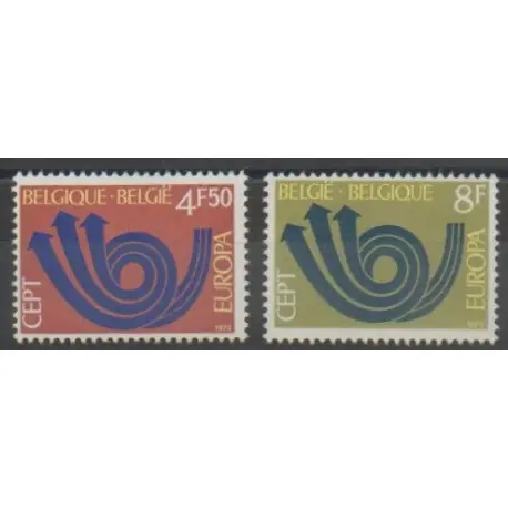 Belgique - 1973 - No 1661/1662 - Europa Promotion Saisonnière
