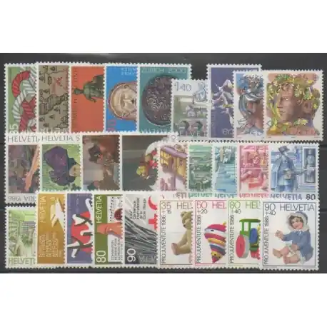 Livraison Gratuite Suisse - Année complète - 1986 - No 1237/1263