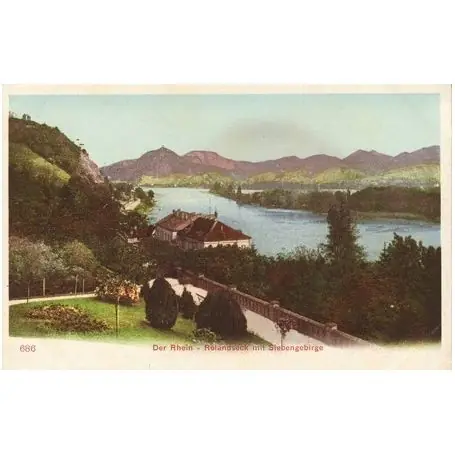 Allemagne - Der Rhein Rolandseck mit Seibengebirge Livraison Mondiale