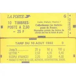 Timbre de collection France - Carnet C2715-C3 Solde