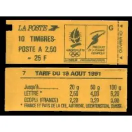Timbre de collection France - Carnet C2715-C5A Remise