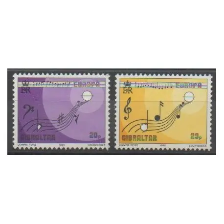 Gibraltar - 1985 - No 495/496 - Musique - Europa Artisanat