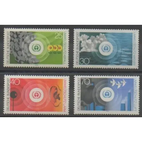 Allemagne occidentale (RFA) - 1973 - No 623/626 - Environnement Usine Directe