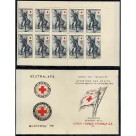 Timbre de collection France - Carnet Croix Rouge 2004 (1955) Fait Main