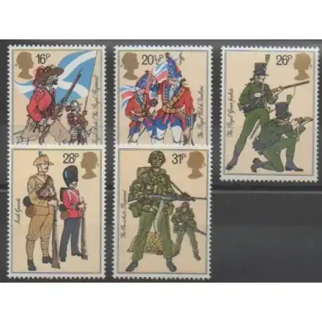 Grande-Bretagne - 1983 - No 1094/1098 - Histoire militaire Vente Flash