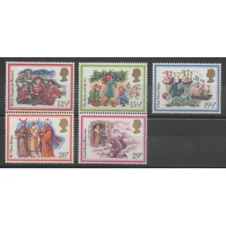 Paiement Sécurisé Grande-Bretagne - 1982 - No 1062/1066 - Noël