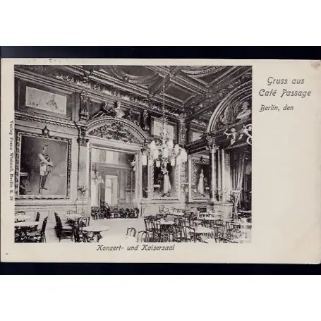 Allemagne - Gruss aus Cafe Passage - Berlin - Konzert und Kaisersaal Acheter En Ligne