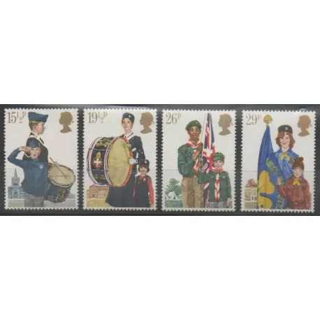 Grande-Bretagne - 1982 - No 1039/1042 - Scoutisme Prix Cassé