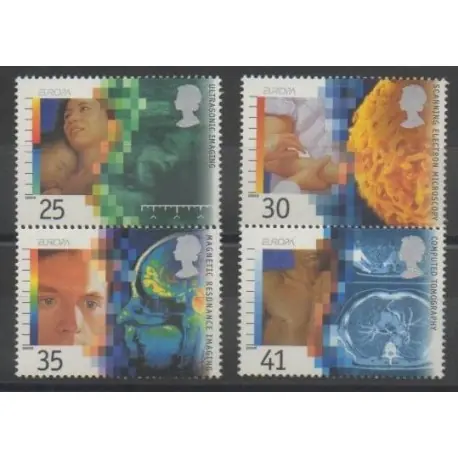 Grande-Bretagne - 1994 - No 1780/1783 - Santé ou Croix-Rouge - Europa Petit Prix