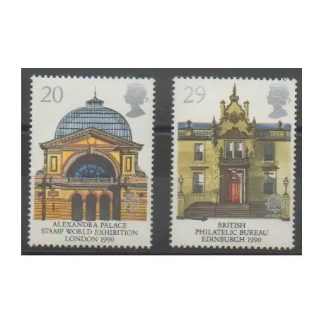 Grande-Bretagne - 1990 - No 1455/1456 - Monuments - Europa Produit De Marque