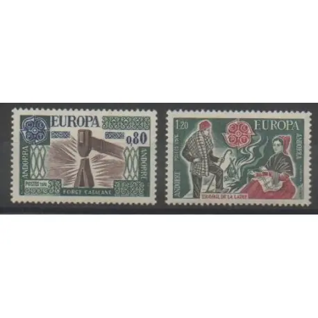 Andorre - 1976 - No 253/254 - Europa Pas Cher