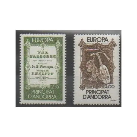 Prix Bas Andorre - 1985 - No 339/340 - Musique - Europa