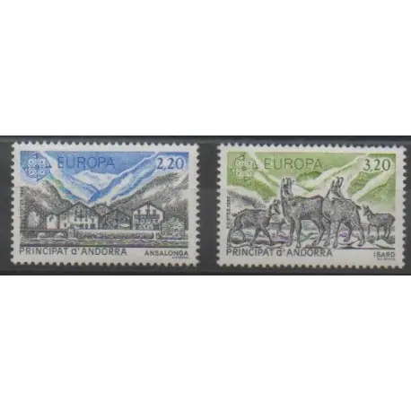 Andorre - 1986 - No 348/349 - Environnement - Europa Meilleur Prix