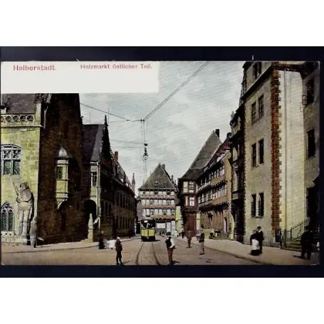 Seulement Aujourd’hui Allemagne - Halberstadt - Holzmarkt ostlicher Teil. - Tramway