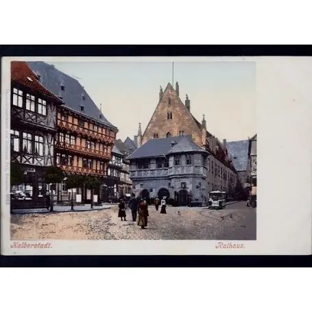 Original Allemagne - Halberstadt - Rathaus