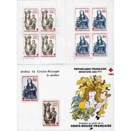 Livraison Mondiale Timbre de collection France - Carnet Croix Rouge 2032 (1983)
