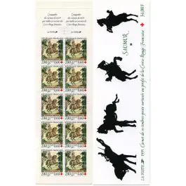 Timbre de collection France - Carnet Croix Rouge 2044 (1995) Retour Gratuit