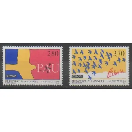 Offre Du Jour Andorre - 1995 - No 457/458 - Europa