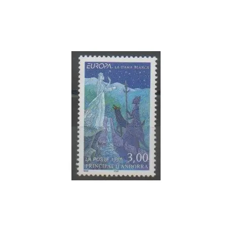 Andorre - 1997 - No 487 - Littérature - Europa Expédié Aujourd’hui