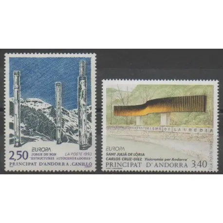 Livraison Mondiale Andorre - 1993 - No 430/431 - Art - Europa