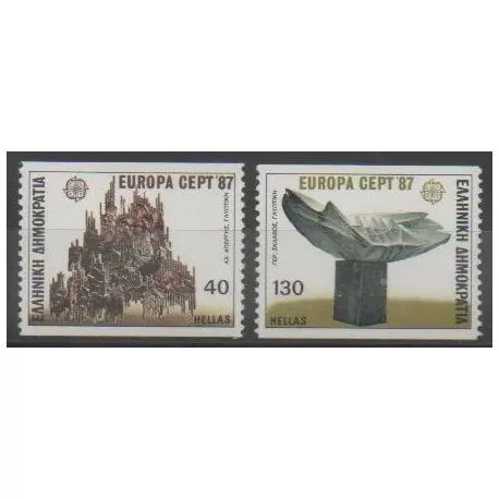 Grèce - 1987 - No 1634/1635 - Art - Europa Super Prix