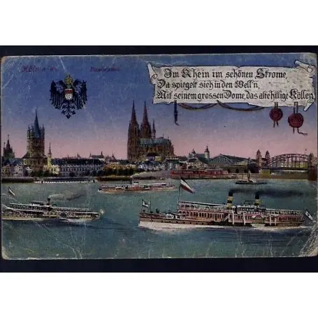 Exclusif Allemagne - Koln am Rhein - Panorama - Bateaux