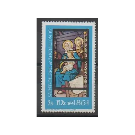Paiement Sécurisé Saint-Pierre et Miquelon - 1986 - No 474 - Noël