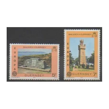 Artisanat Guernesey - 1978 - No 156/157 - Monuments - Europa