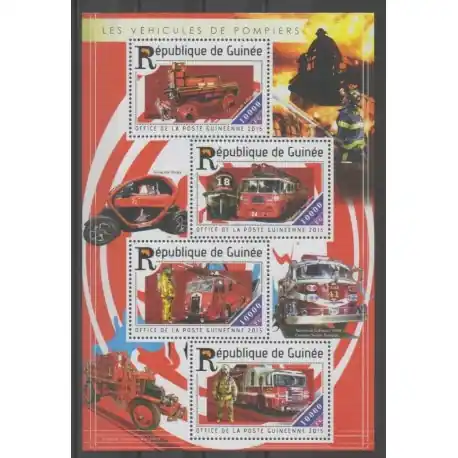 Jusqu’à Épuisement Des Stocks Guinée - 2015 - No 7758/7761 - Pompiers