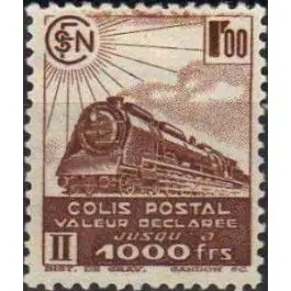 Timbre de collection France - Colis Postaux 187A Fait Main