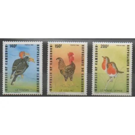 Usine Directe Cameroun - 1985 - No 777/779 - Oiseaux
