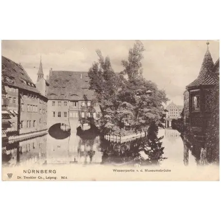 Allemagne - Nurnberg - Wasserpartie v.d. Museumsbrucke Premium