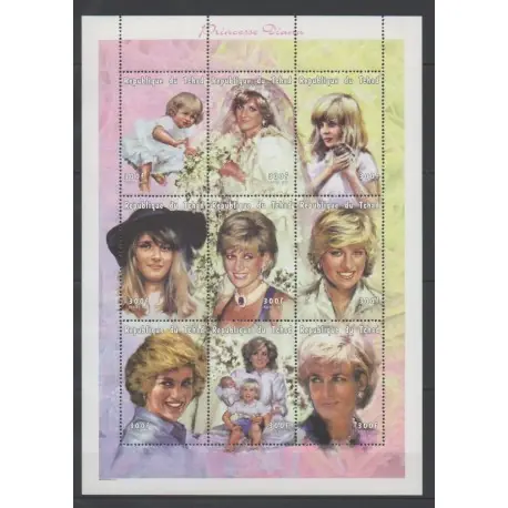 Prix Promo Tchad - 1997 - No 837/845 - Royauté - Principauté