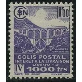 Timbre de collection France - Colis Postaux 190C Prix Cassé