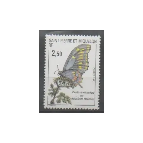 Prix Bas Saint-Pierre et Miquelon - 1991 - No 534 - Insectes