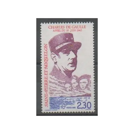 Meilleure Vente Saint-Pierre et Miquelon - 1990 - No 521 - De Gaulle