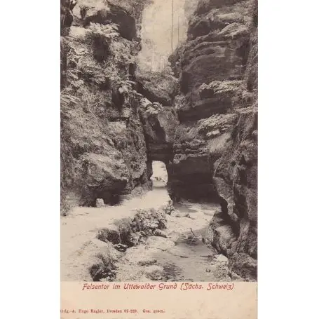 Allemagne - Sa¤chs. Schweiz - Felsentor im Utterwalder Commander Maintenant