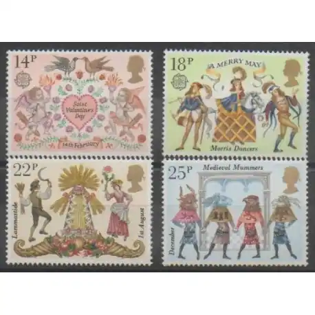 Grande-Bretagne - 1981 - No 972/975 Paiement Sécurisé