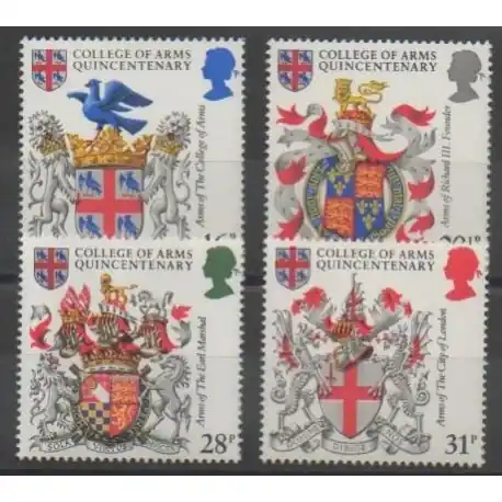 Grande-Bretagne - 1984 - No 1113/1116 - Armoiries Commander Maintenant