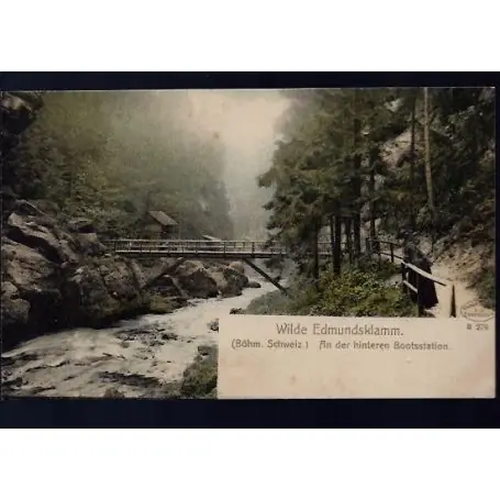 Allemagne - Wilde Edmundsklamm - Bohm. Schweiz - An der hinteren Bootsstation Prix Choc