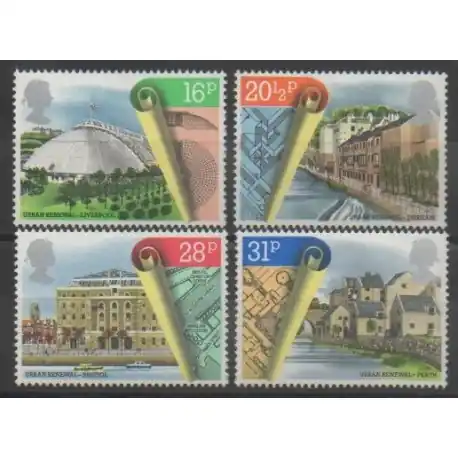 Original Grande-Bretagne - 1984 - No 1122/1125 - Monuments