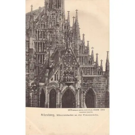 Allemagne -Nurnberg Mannleinlaufen an der Frauenkirche Prix Cassé