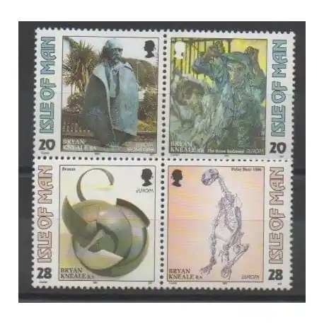 Man (Ile de) - 1993 - No 582/585 - Art - Europa Garantie Incluse