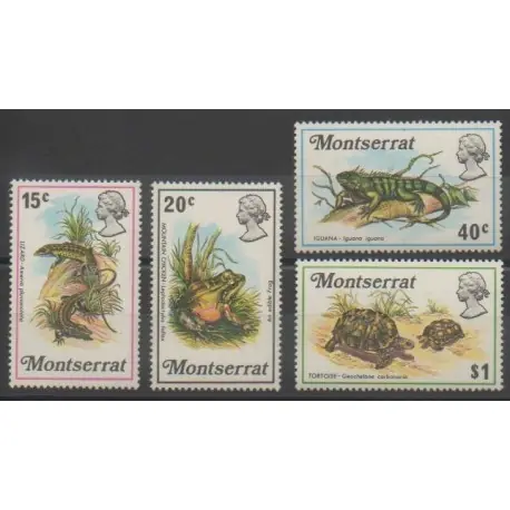 Montserrat - 1972 - No 278/281 - Reptiles Marque