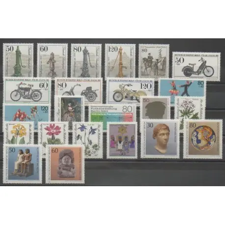 Allemagne occidentale (RFA - Berlin) - Année complète - 1983 - No 650/672 Vente Flash