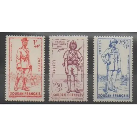 Marque Soudan - 1941 - No 122/124