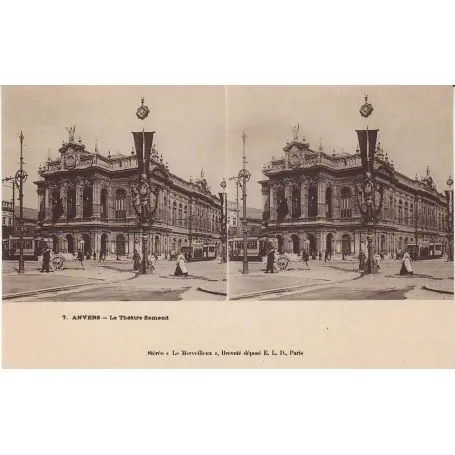 Original Belgique - Anvers Theatre Falmand Stereoscopique