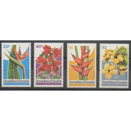 Livraison Mondiale Grenadines - 1979 - No 281/284 - Fleurs