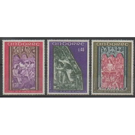 Authentique Andorre - 1970 - No 206/208 - Églises