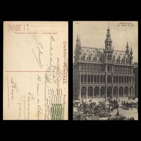 Belgique - Bruxelles - La Maison du Roi - Marche aux fleurs - animee Top Qualité